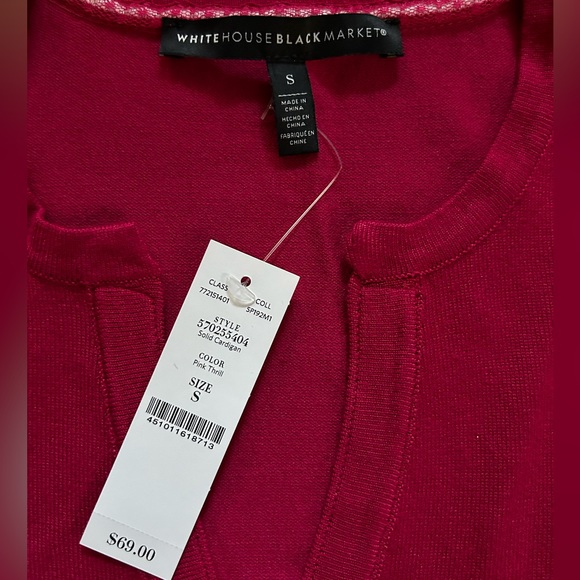 NWT WHBM Snap-Front Cardigan - Picture 6 of 6